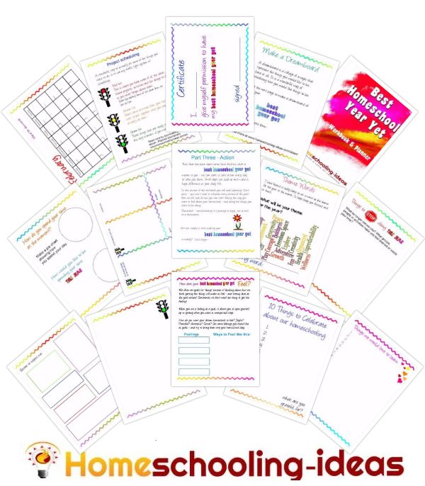 best homeschool year planner pages